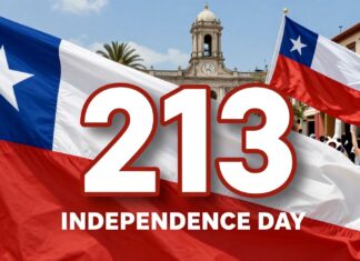 Celebración de la Independencia de Chile cumple 213 años en julio.