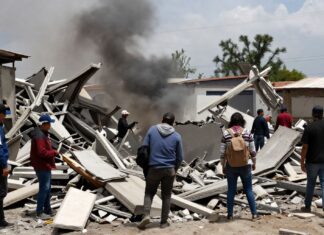Fallecen más de 500 personas en sismo de magnitude 7,5 en Santa Rosa Xochiac.