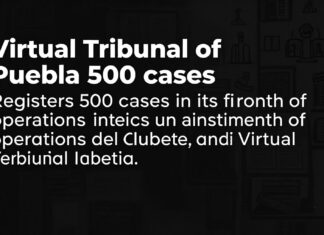 Tribunal virtual de Puebla registra 500 casos en primer mes de operaciones