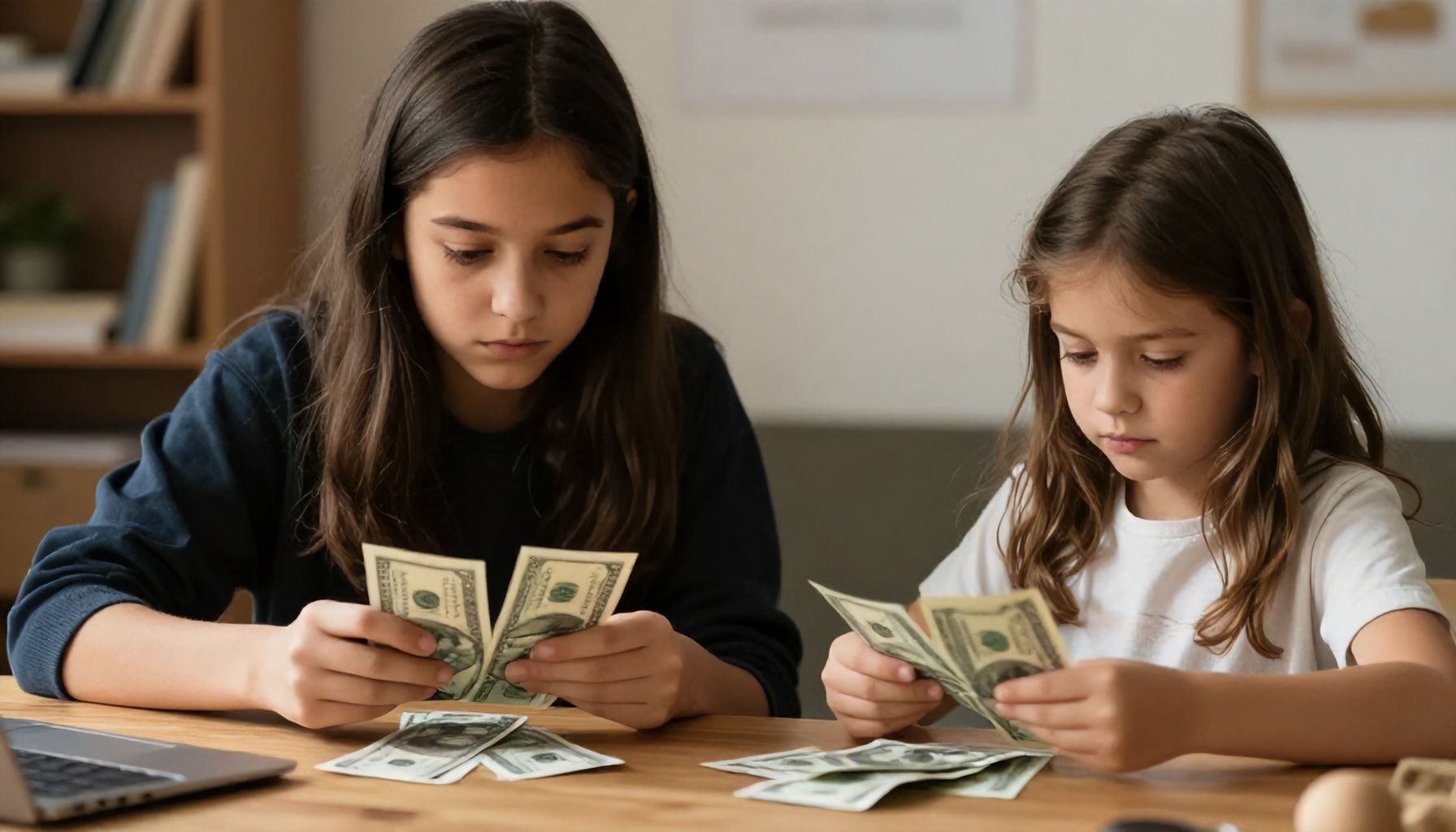 Niña de 8 años recorta billetes por valor de 45.000 dólares en un banco local. 4 Un futuro incierto para la joven talentosa