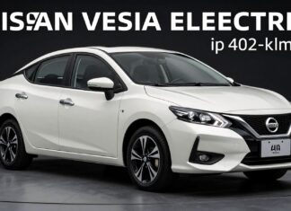 El coche eléctrico Versa 2023 de Nissan ofrece hasta 402 kilómetros de autonomía.