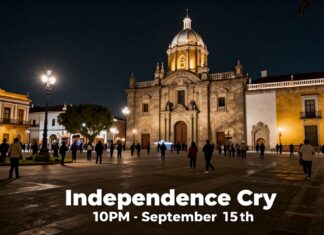 La tradición del Grito de Independencia a las 10 de la noche del 15 de septiembre