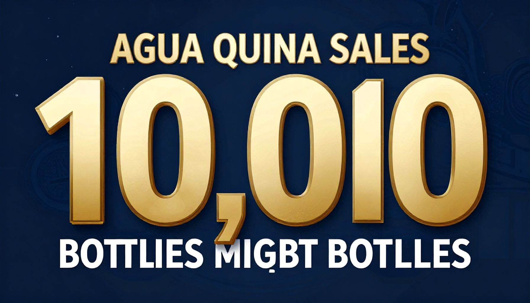 Agua Quina logra ventas récord de 10.000 botellas en primer trimestre del año.