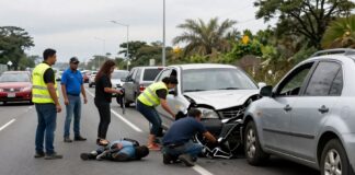 Accidente en Carretera Mexico-Toluca: 5 personas resultan heridas en choque múltiple