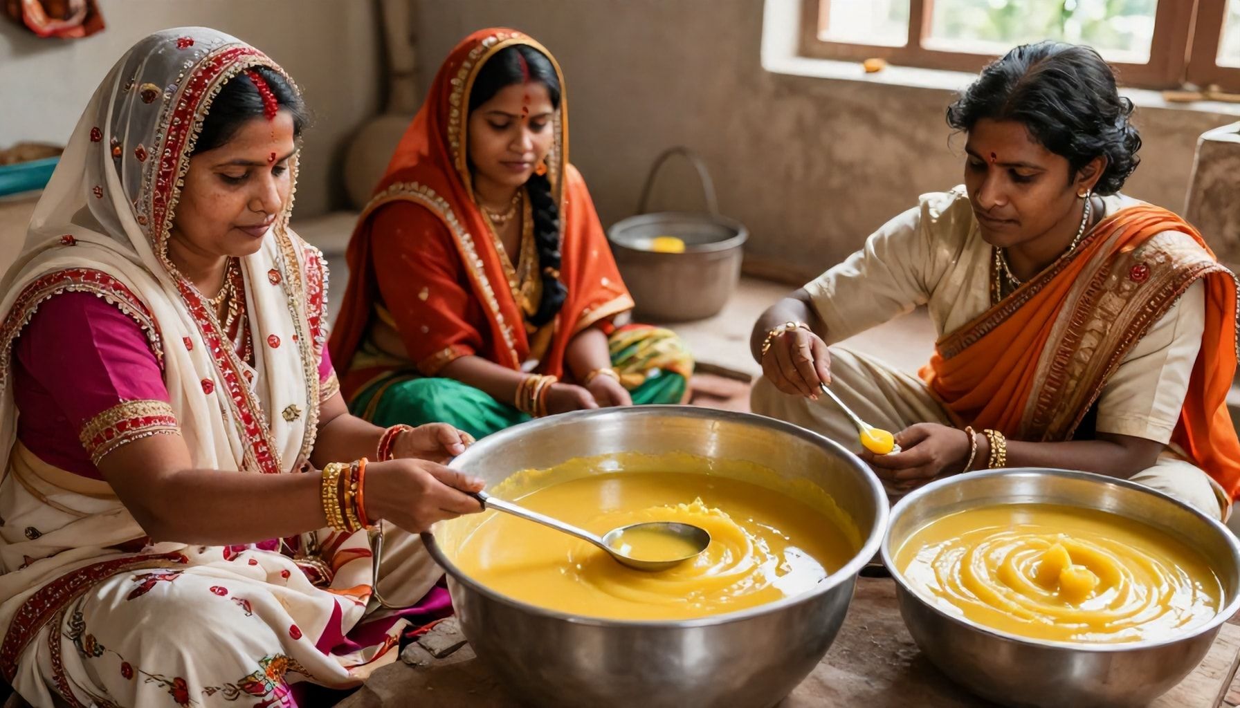 La producción de ghee en la India supera los 300.000 toneladas anuales. 3 Cómo se produce el ghee en las comunidades rurales indias