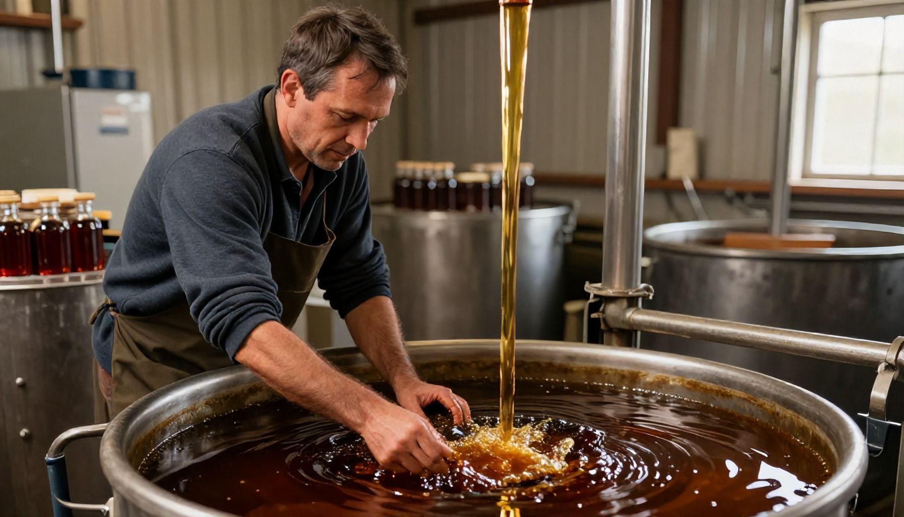 La recolección de miel de maple alcanza su punto máximo en febrero con 60.000 productores. 2 El proceso de recolección de la miel de maple y sus desafíos
