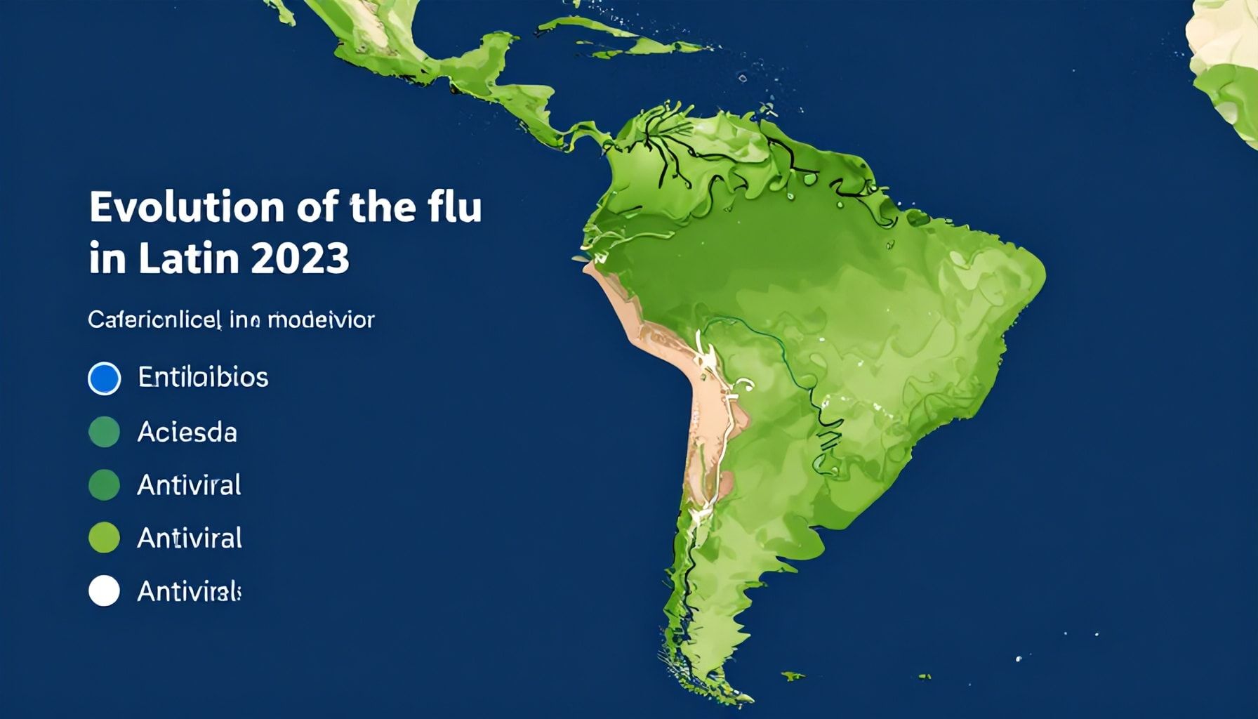 Evolución de la gripe en América Latina en 2023