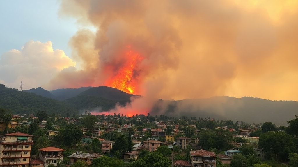 Fuego devastador en el barrio de Izcalli del Valle de México