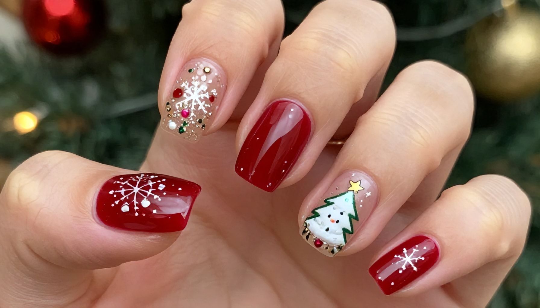 La magia de las uñas navideñas se extiende más allá de la temporada