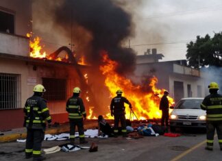 Incendio en Lomas Virreyes: 15 personas resultan heridas en un ataque a un edificio.