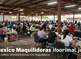 Las maquiladoras mexicanas generan 2,5 millones de empleos informales en el norte del país.