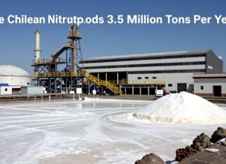 La fábrica de salitre de Chile exporta 3,5 millones de toneladas al año