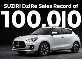 Suzuki Dzire alcanza un récord de ventas de 100.000 unidades en 2022 en México.