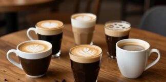 Cafeterías de todo el mundo ofrecen 5 tipos de café tradicionales cada día